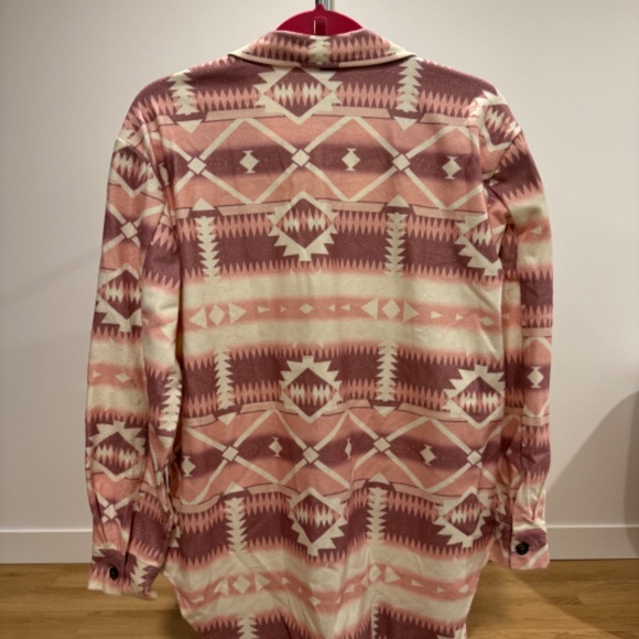 SHEIN aztec pink and white soft vest (S) - Picture 3 of 3